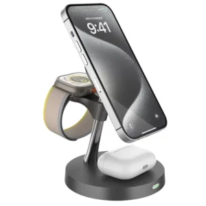 Magnetic Phone Ring Holder Fast Charger Travel Dock for IPhone