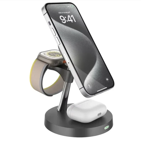 kf-S1c50e9bbb09c4647add299248a55f1cde Magnetic Phone Ring Holder Fast Charger Travel Dock for IPhone