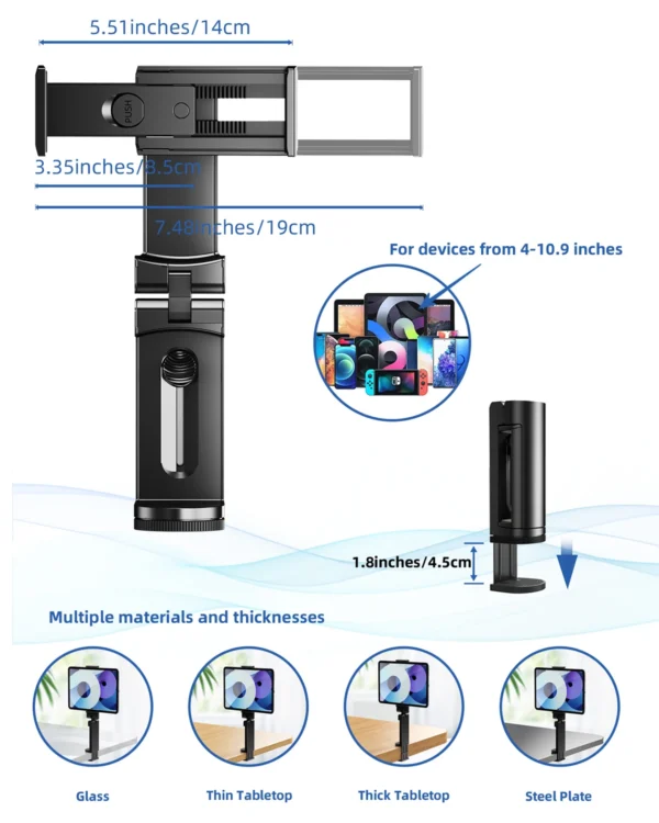 kf-S32bb0f682ab0473992c22e693d8ae74an Handheld Accessories Phone Holder Universal Handsfree