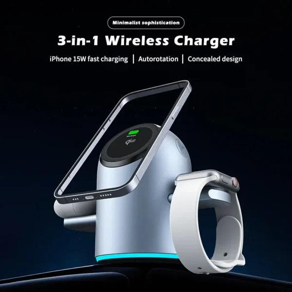 Personal Accessories Silicone Phone Case Qi2 15W 3-in-1