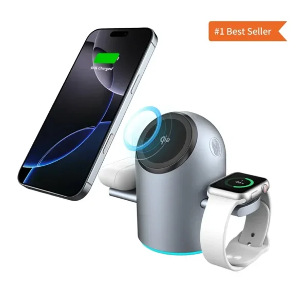 Personal Accessories Silicone Phone Case Qi2 15W 3-in-1