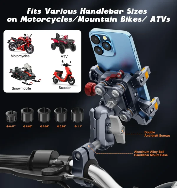 kf-Sebfc263077e947c7b369a87d738c8e095 Handheld Accessories High-Speed Secure Lock for 6"-7.2" Phone